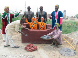 Guru Givind Singh's sons bricked alive